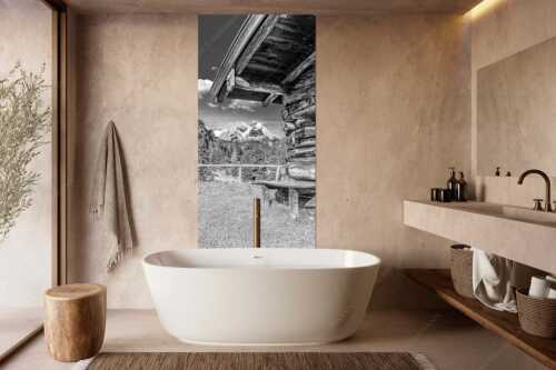 Vom Schachen bis zum Gamsanger gibt es auf der Wetterstein-Nordseite einiges zu entdecken - Kämialm - Größe ca. 100x200cm, Seitenverhältnis 1:2 - Almhütte im Wettersteingebirge - weitere Infos unter https://www.kriner-weiermann.de