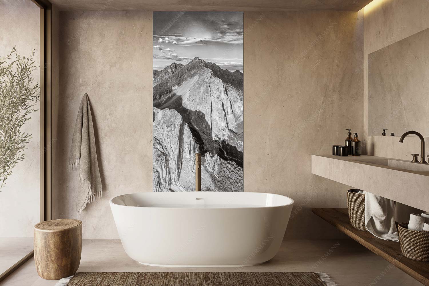 Speckkar und Lafatscher am Halleranger bei erstem Licht nach Gewitter - Karwendel Dome - Größe ca. 100x200cm, Seitenverhältnis 1:2 - Lafatscher im Karwendel - weitere Infos unter https://www.kriner-weiermann.de