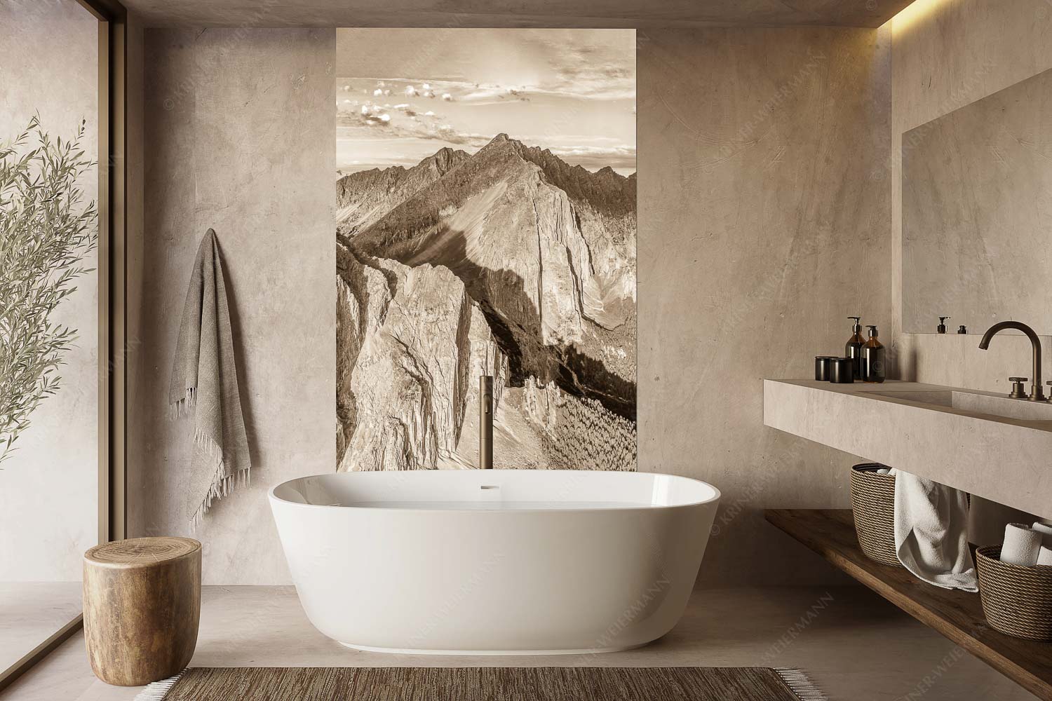 Karwendel Dome – Größe ca. 160x240cm, Seitenverhältnis 2:3 — Lafatscher im Karwendel Speckkar und Lafatscher am Halleranger bei erstem Licht nach Gewitter - Karwendel Dome - Größe ca. 160x240cm, Seitenverhältnis 2:3 - Lafatscher im Karwendel - weitere Infos unter https://www.kriner-weiermann.de