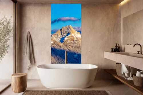 Kaltwasserkar-, und Birkkarspitze im Karwendel angezuckert Anfang August - Karwendelgrößen - Größe ca. 100x200cm, Seitenverhältnis 1:2 - Kaltwasserkarspitze und Birkkarspitze - weitere Infos unter https://www.kriner-weiermann.de