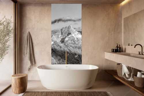Kaltwasserkar-, und Birkkarspitze im Karwendel angezuckert Anfang August - Karwendelgrößen - Größe ca. 100x200cm, Seitenverhältnis 1:2 - Kaltwasserkarspitze und Birkkarspitze - weitere Infos unter https://www.kriner-weiermann.de