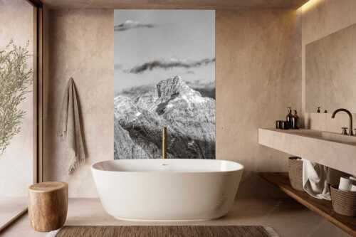Kaltwasserkar-, und Birkkarspitze im Karwendel angezuckert Anfang August - Karwendelgrößen - Größe ca. 160x240cm, Seitenverhältnis 2:3 - Kaltwasserkarspitze und Birkkarspitze - weitere Infos unter https://www.kriner-weiermann.de