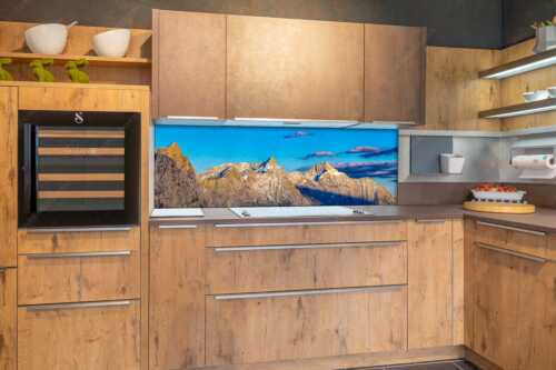 Kaltwasserkar-, und Birkkarspitze im Karwendel angezuckert Anfang August - Karwendelgrößen - Größe ca. 180x60cm, Seitenverhältnis 3:1 - Kaltwasserkarspitze und Birkkarspitze - weitere Infos unter https://www.kriner-weiermann.de