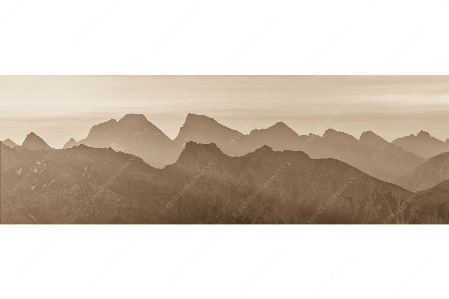 Blick auf das westliche Karwendel bei Sonnenaufgang