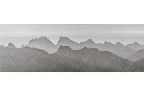 Blick auf das westliche Karwendel bei Sonnenaufgang - Karwendelseite - Seitenverhältnis 3:1 - Karwendelgipfel Sonnenaufgang - weitere Infos unter https://www.kriner-weiermann.de