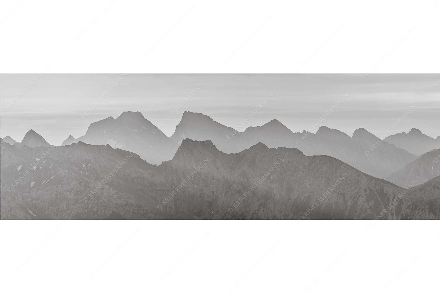 Karwendelseite – Seitenverhältnis 3:1 — Karwendelgipfel Sonnenaufgang Blick auf das westliche Karwendel bei Sonnenaufgang