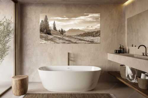 Bergschafe mit Blick von der Kuhalm zum Soierngebirge - Kuhalmschaflan - Größe ca. 180x90cm, Seitenverhältnis 2:1 - Schafe auf der Kuhalm im Estergebirge - weitere Infos unter https://www.kriner-weiermann.de