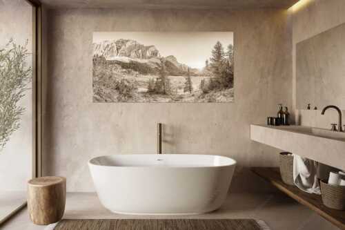Blick zur Speckkarspitze und über den Halleranger im Karwendelgebirge - Letztes Licht am Anger - Größe ca. 180x90cm, Seitenverhältnis 2:1 - Halleranger mit Speckkarspitze im Karwendel - weitere Infos unter https://www.kriner-weiermann.de