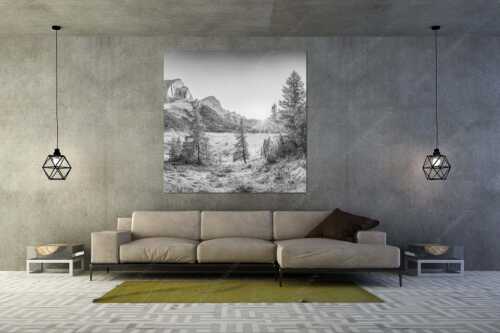 Blick zur Speckkarspitze und über den Halleranger im Karwendelgebirge - Letztes Licht am Anger - Größe ca. 160x160cm, Seitenverhältnis 1:1 - Halleranger mit Speckkarspitze im Karwendel - weitere Infos unter https://www.kriner-weiermann.de