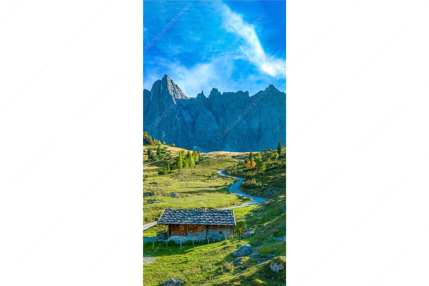 Malerisches Karwendel – Seitenverhältnis 1:2 — Ladizalm im Karwendel Blick über die Ladizalm zur Lalidererspitze im Karwendelgebirge