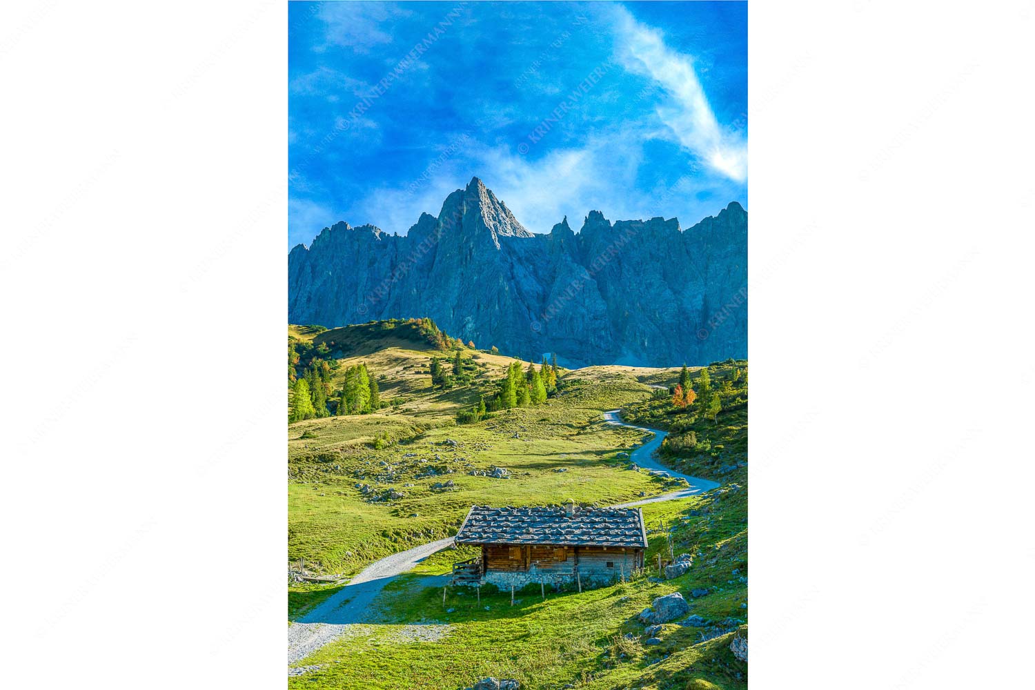 Malerisches Karwendel – Seitenverhältnis 2:3 — Ladizalm im Karwendel Blick über die Ladizalm zur Lalidererspitze im Karwendelgebirge