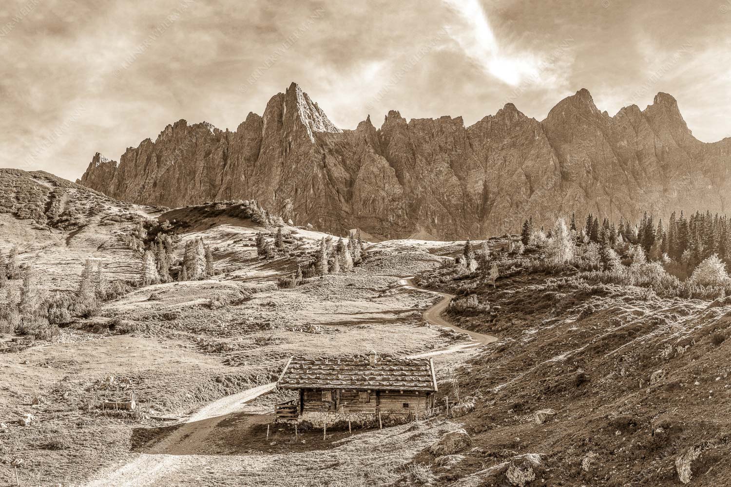 Malerisches Karwendel – Seitenverhältnis 3:2 — Ladizalm im Karwendel Blick über die Ladizalm zur Lalidererspitze im Karwendelgebirge