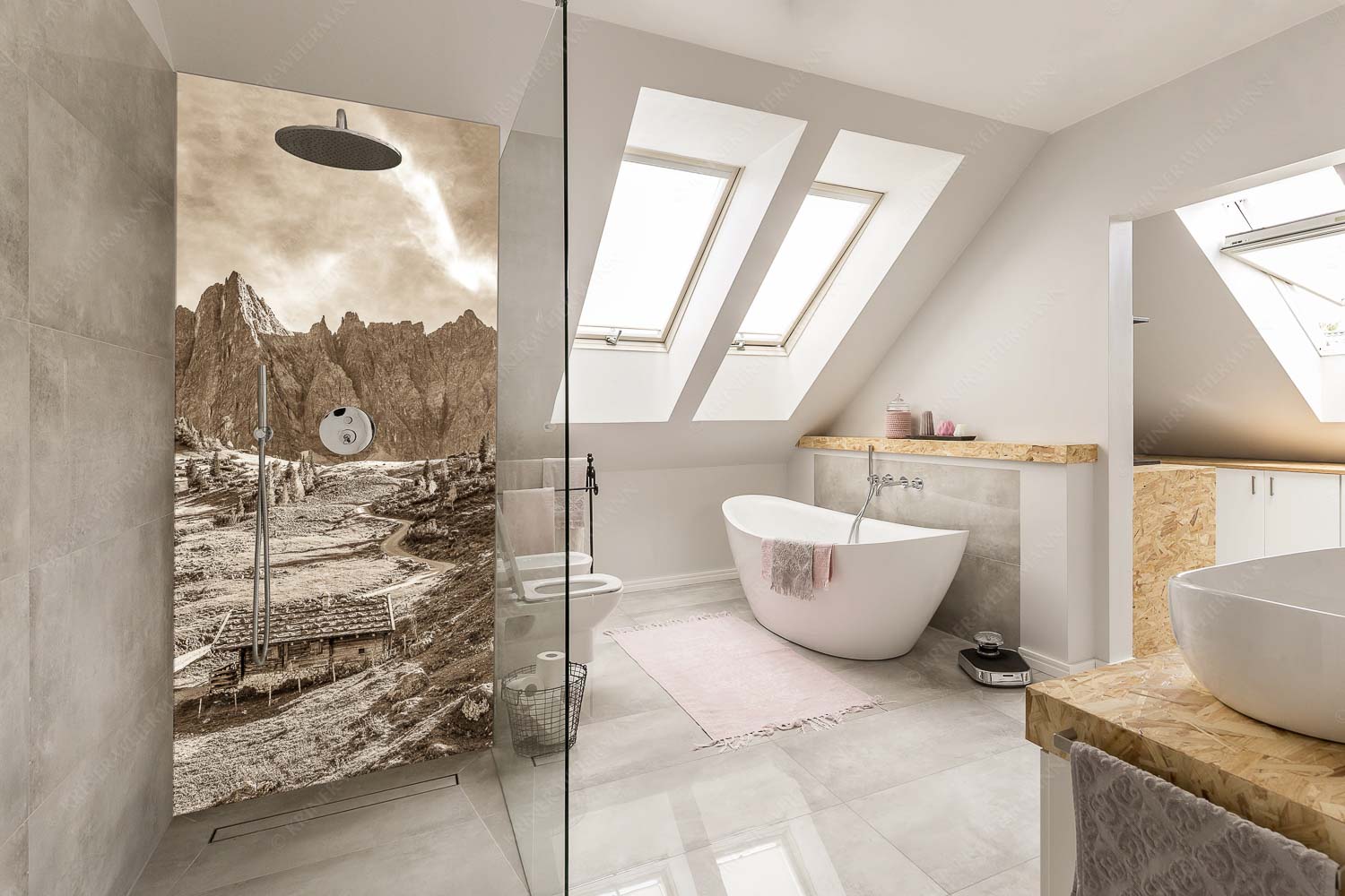 Malerisches Karwendel – Größe ca. 110x220cm, Seitenverhältnis 1:2 — Ladizalm im Karwendel Blick über die Ladizalm zur Lalidererspitze im Karwendelgebirge - Malerisches Karwendel - Größe ca. 110x220cm, Seitenverhältnis 1:2 - Ladizalm im Karwendel - weitere Infos unter https://www.kriner-weiermann.de