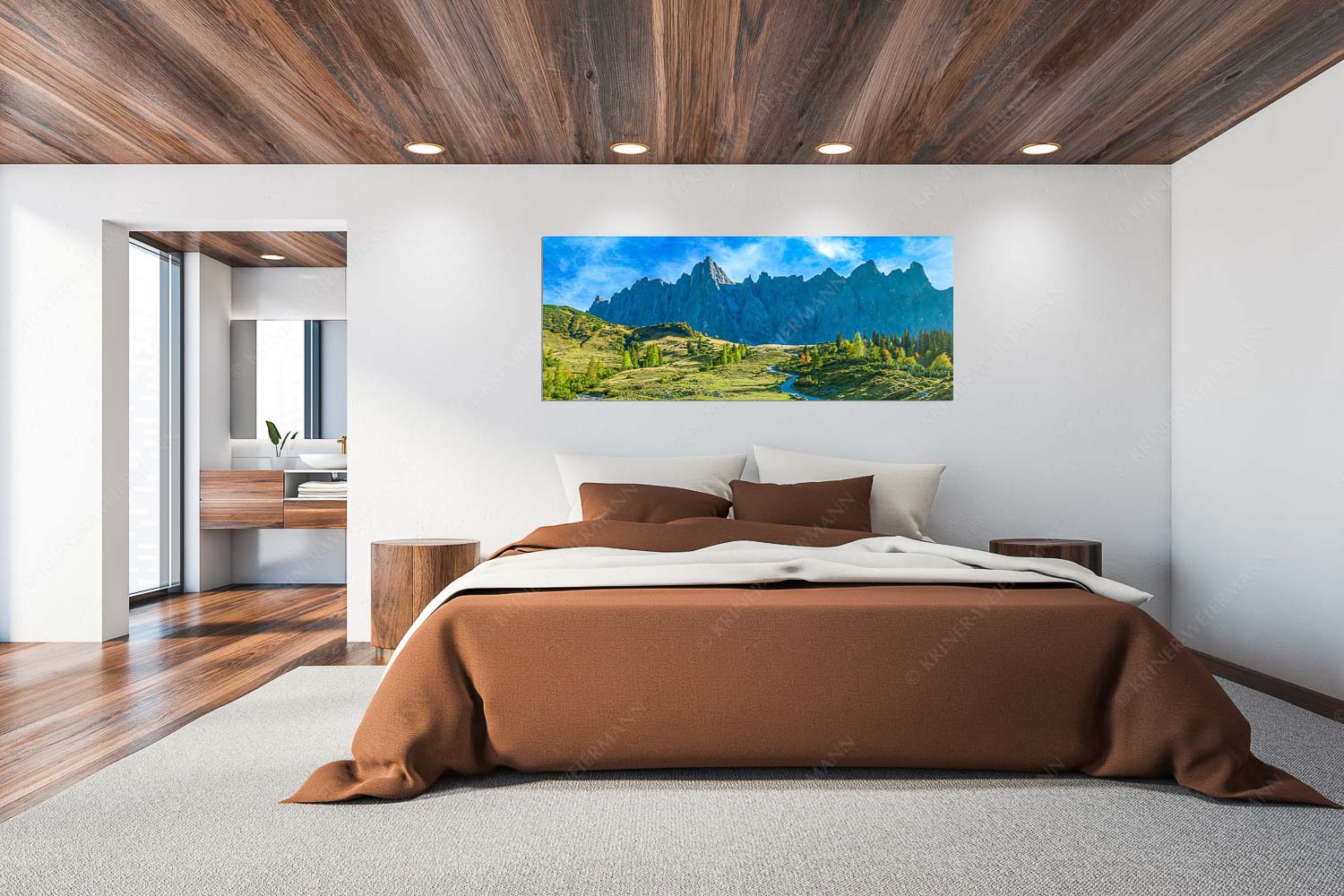Malerisches Karwendel – Größe ca. 200x80cm, Seitenverhältnis 2,5:1 — Ladizalm im Karwendel Blick über die Ladizalm zur Lalidererspitze im Karwendelgebirge - Malerisches Karwendel - Größe ca. 200x80cm, Seitenverhältnis 2,5:1 - Ladizalm im Karwendel - weitere Infos unter https://www.kriner-weiermann.de