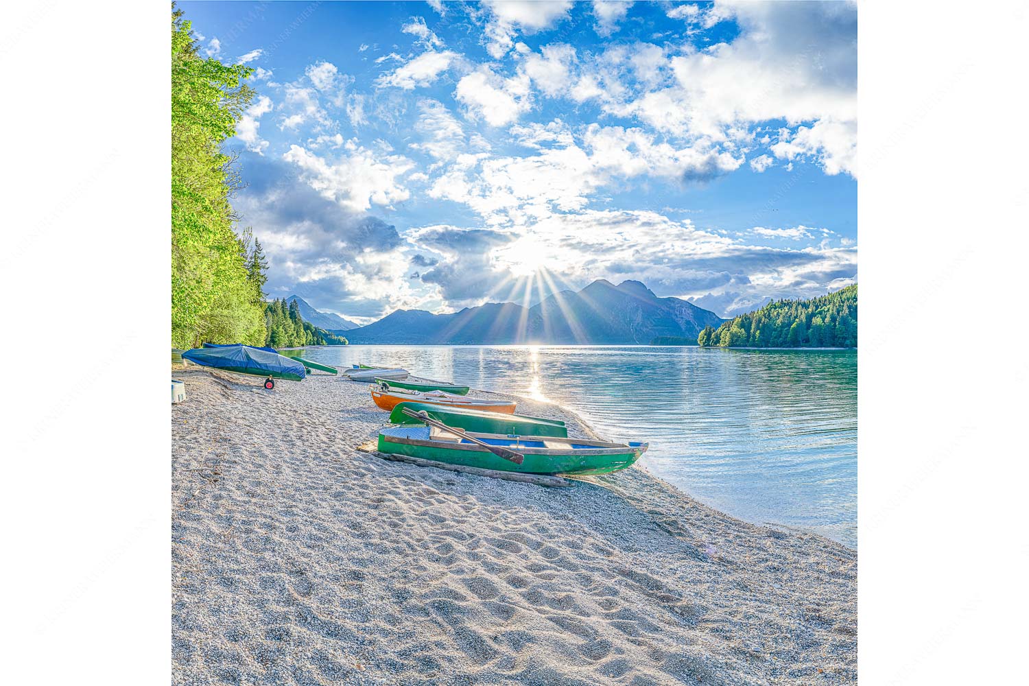 Walchenseeufer bei Niedernach