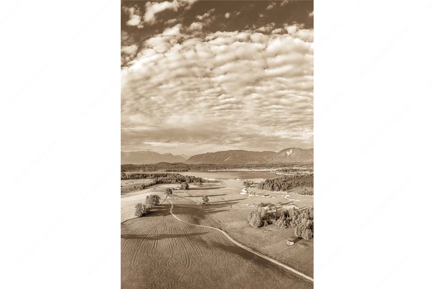 Obersee – Seitenverhältnis 2:3 — Staffelsee Blick über den Staffelsee zum Estergebirge und den Ammergebirge