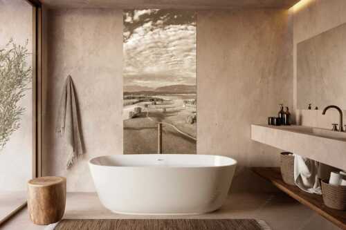 Blick über den Staffelsee zum Estergebirge und den Ammergebirge - Obersee - Größe ca. 100x200cm, Seitenverhältnis 1:2 - Staffelsee - weitere Infos unter https://www.kriner-weiermann.de