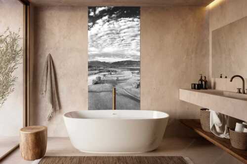 Blick über den Staffelsee zum Estergebirge und den Ammergebirge - Obersee - Größe ca. 100x200cm, Seitenverhältnis 1:2 - Staffelsee - weitere Infos unter https://www.kriner-weiermann.de