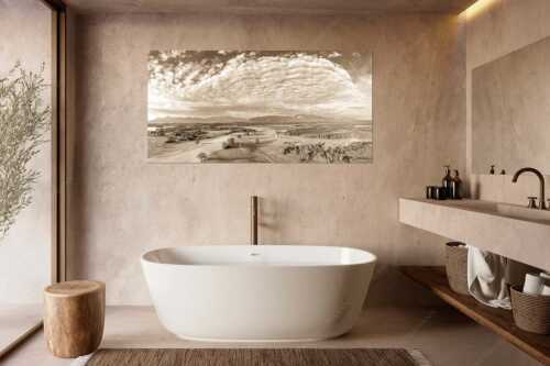 Blick über den Staffelsee zum Estergebirge und den Ammergebirge - Obersee - Größe ca. 180x90cm, Seitenverhältnis 2:1 - Staffelsee - weitere Infos unter https://www.kriner-weiermann.de