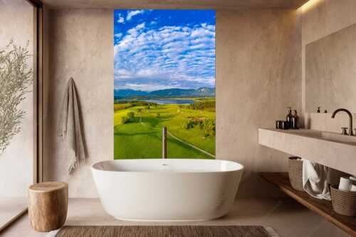 Blick über den Staffelsee zum Estergebirge und den Ammergebirge - Obersee - Größe ca. 160x240cm, Seitenverhältnis 2:3 - Staffelsee - weitere Infos unter https://www.kriner-weiermann.de