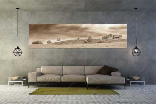 Mesnerhauskapelle bei Aidling - Ostara - Größe ca. 320x80cm, Seitenverhältnis 4:1 - Kapelle bei Aidling - weitere Infos unter https://www.kriner-weiermann.de
