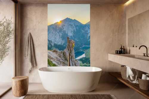 Die malerisch gelegenen Soiernseen sind mit die einzigen im Soierngebirge - Rising - Größe ca. 160x240cm, Seitenverhältnis 2:3 - Sonnenaufgang am Soiernsee - weitere Infos unter https://www.kriner-weiermann.de