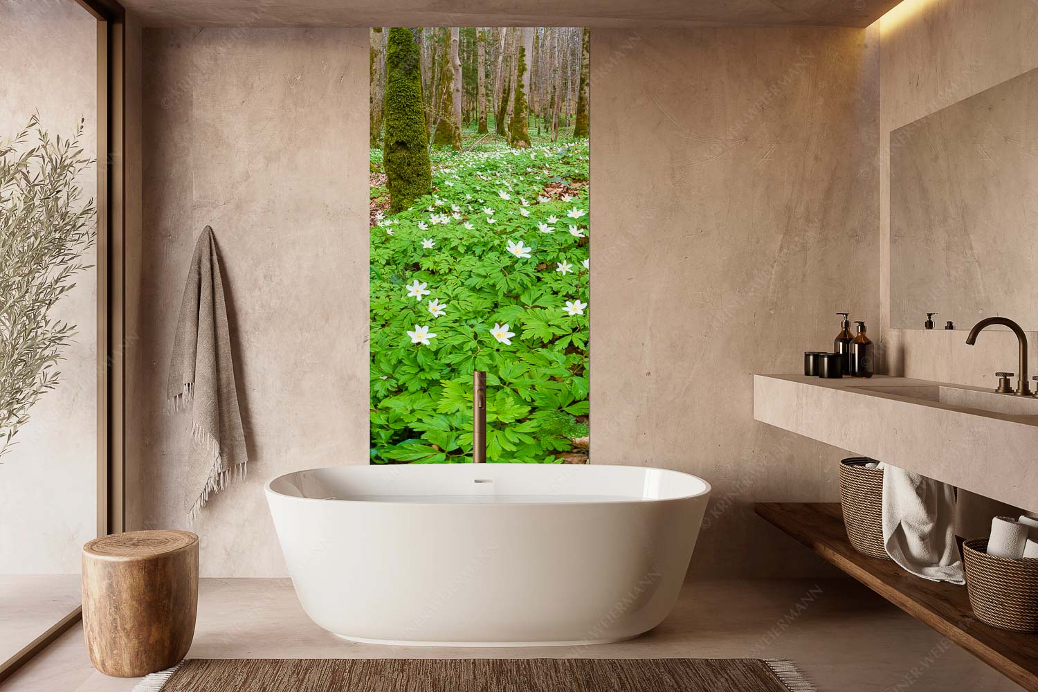 Röschenteppich – Größe ca. 100x200cm, Seitenverhältnis 1:2 — Buschwindröschen Buschwindröschen bei Murnau - Röschenteppich - Größe ca. 100x200cm, Seitenverhältnis 1:2 - Buschwindröschen - weitere Infos unter https://www.kriner-weiermann.de