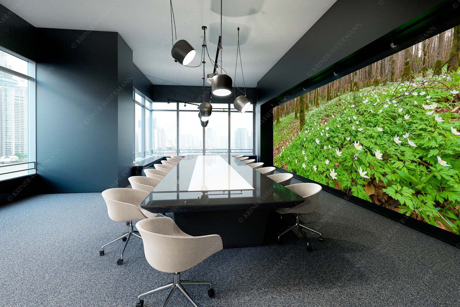 Röschenteppich – Größe ca. 600x200cm, Seitenverhältnis 3:1 — Buschwindröschen Buschwindröschen bei Murnau - Röschenteppich - Größe ca. 600x200cm, Seitenverhältnis 3:1 - Buschwindröschen - weitere Infos unter https://www.kriner-weiermann.de