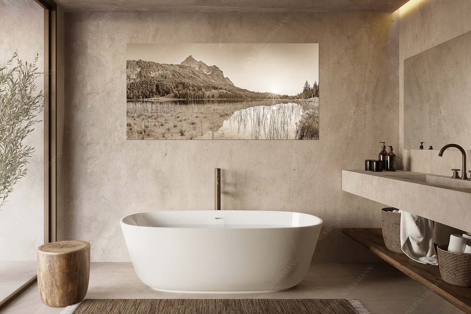 Ruhige Momente – Größe ca. 180x90cm, Seitenverhältnis 2:1 — Ferchensee mit Wetterstein Sonnenuntergang am Ferchensee mit Blick zu den Wettersteinspitzen - Ruhige Momente - Größe ca. 180x90cm, Seitenverhältnis 2:1 - Ferchensee mit Wetterstein - weitere Infos unter https://www.kriner-weiermann.de