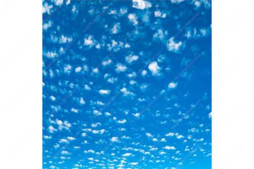 Schäfchenwolken am blauen Abendhimmel - Schäfchen - Seitenverhältnis 1:1 - Schäfchenwolken Blau Weiss - weitere Infos unter https://www.kriner-weiermann.de