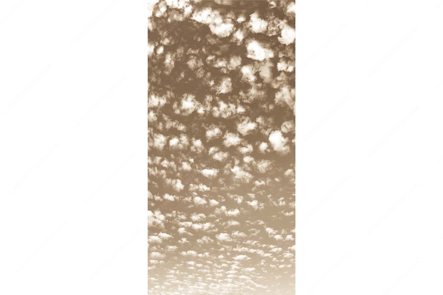 Schäfchenwolken am blauen Abendhimmel
