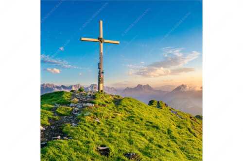 Blick vom Schafreiter ins Karwendelgebirge - Schafreiter Gipfelpanorama - Seitenverhältnis 1:1 - Schafreuter im Karwendel - weitere Infos unter https://www.kriner-weiermann.de