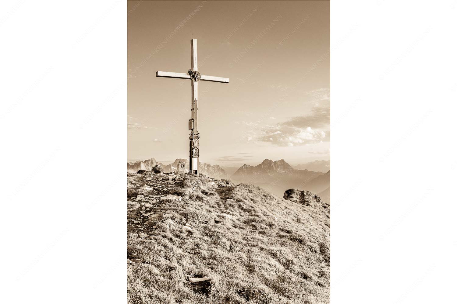 Schafreiter Gipfelpanorama – Seitenverhältnis 2:3 — Schafreuter im Karwendel Blick vom Schafreiter ins Karwendelgebirge