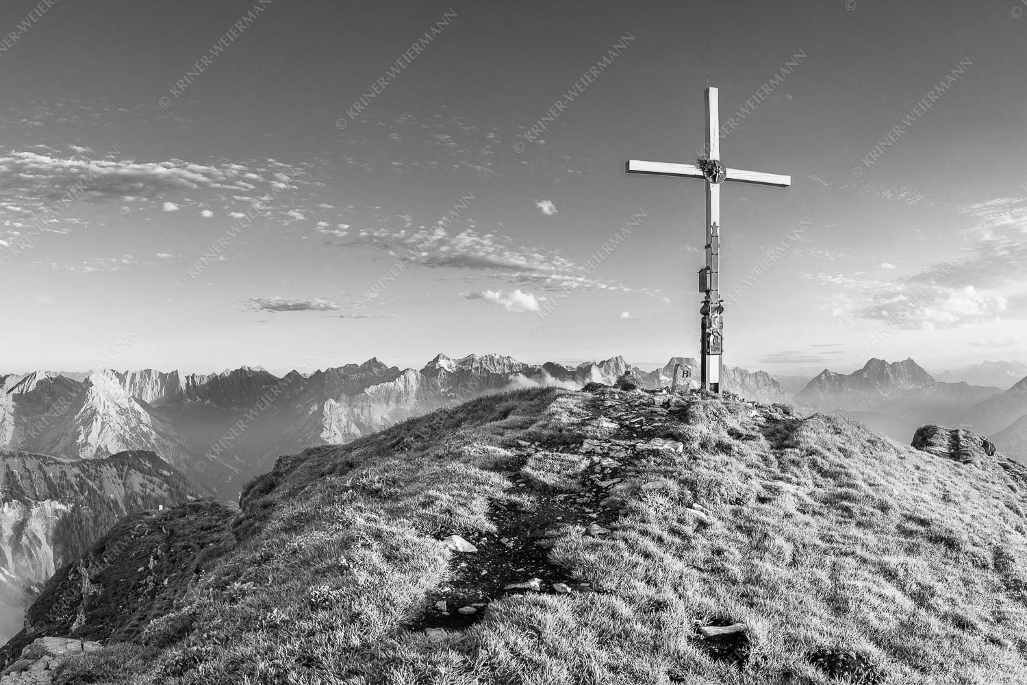 Schafreiter Gipfelpanorama – Seitenverhältnis 3:2 — Schafreuter im Karwendel Blick vom Schafreiter ins Karwendelgebirge