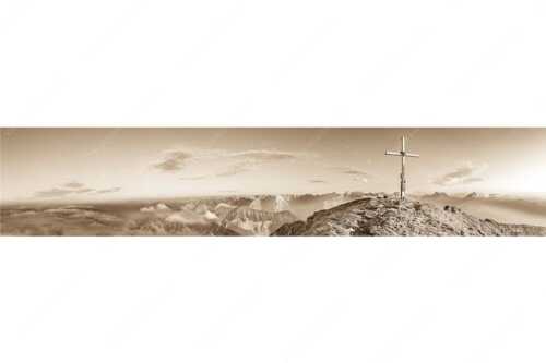 Blick vom Schafreiter ins Karwendelgebirge - Schafreiter Gipfelpanorama - Seitenverhältnis 5:1 - Schafreuter im Karwendel - weitere Infos unter https://www.kriner-weiermann.de