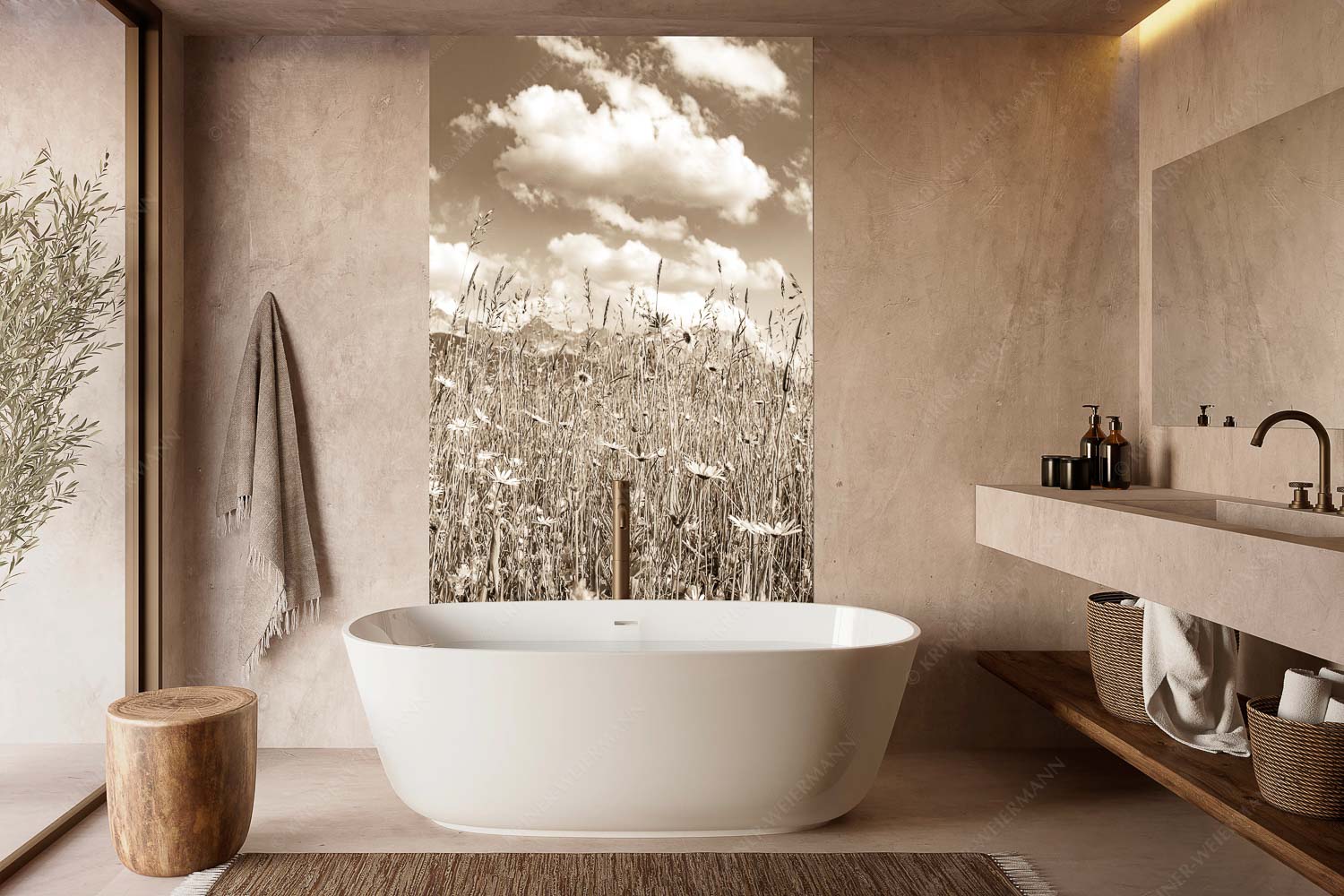 Blumenwiese bei Krün mit Karwendelgebirge im Hintergrund - Scheane Wiesn - Größe ca. 160x240cm, Seitenverhältnis 2:3 - Alpen Blumen Karwendel - weitere Infos unter https://www.kriner-weiermann.de