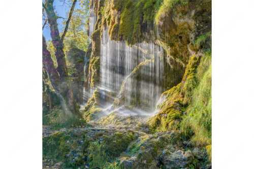 Die Schleierfälle an der Ammer bei Unternogg sind ein einzigartiges Naturschauspiel - Schleierfälle - Seitenverhältnis 1:1 - Wasserfall im Ammertal - weitere Infos unter https://www.kriner-weiermann.de