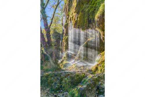Die Schleierfälle an der Ammer bei Unternogg sind ein einzigartiges Naturschauspiel - Schleierfälle - Seitenverhältnis 2:3 - Wasserfall im Ammertal - weitere Infos unter https://www.kriner-weiermann.de