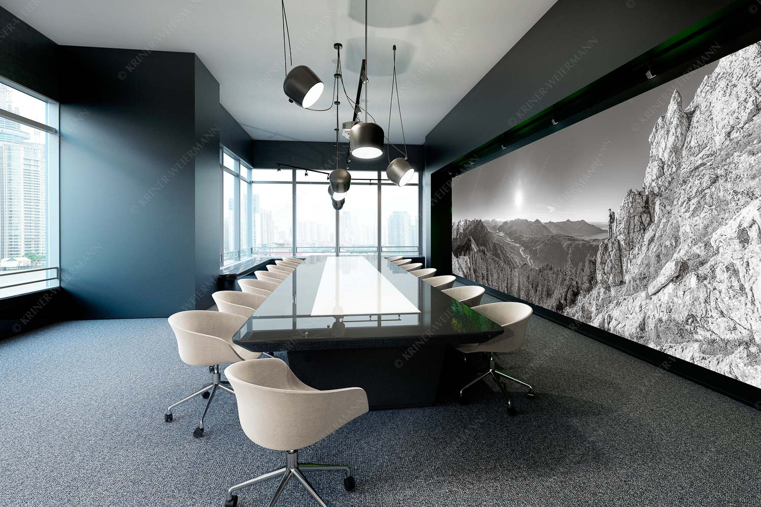 Schönes Isartal – Größe ca. 600x200cm, Seitenverhältnis 3:1 — Bergsteigen im Soierngebirge Blick aus dem Soierngebirge über Oberes Isartal in den Sonnenuntergang - Schönes Isartal - Größe ca. 600x200cm, Seitenverhältnis 3:1 - Bergsteigen im Soierngebirge - weitere Infos unter https://www.kriner-weiermann.de