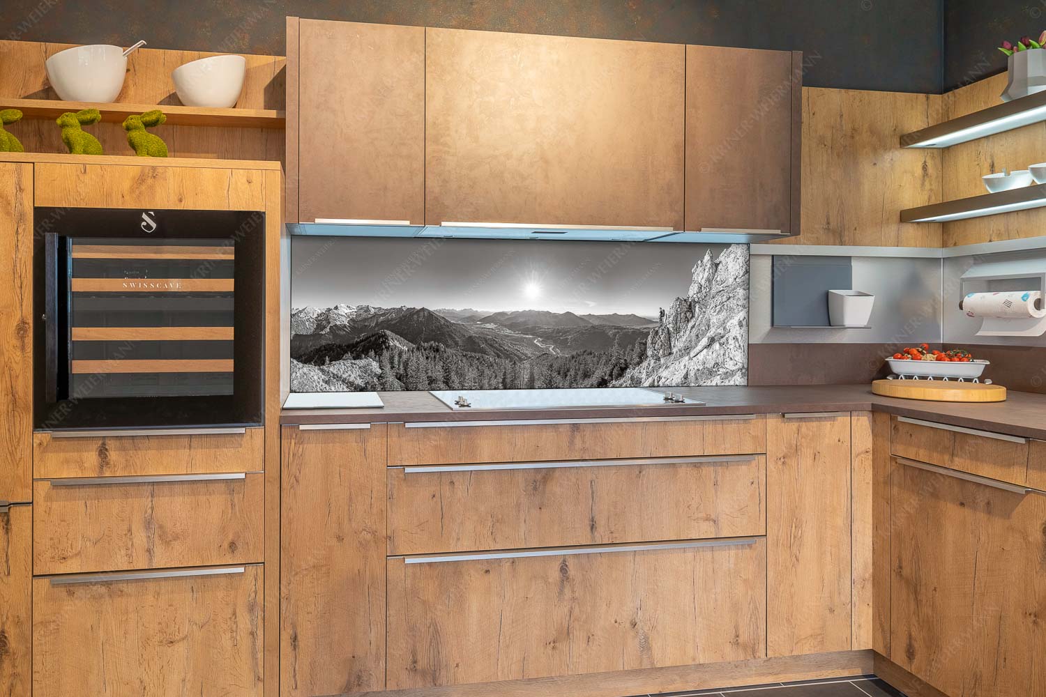 Schönes Isartal – Größe ca. 180x60cm, Seitenverhältnis 3:1 — Bergsteigen im Soierngebirge Blick aus dem Soierngebirge über Oberes Isartal in den Sonnenuntergang - Schönes Isartal - Größe ca. 180x60cm, Seitenverhältnis 3:1 - Bergsteigen im Soierngebirge - weitere Infos unter https://www.kriner-weiermann.de