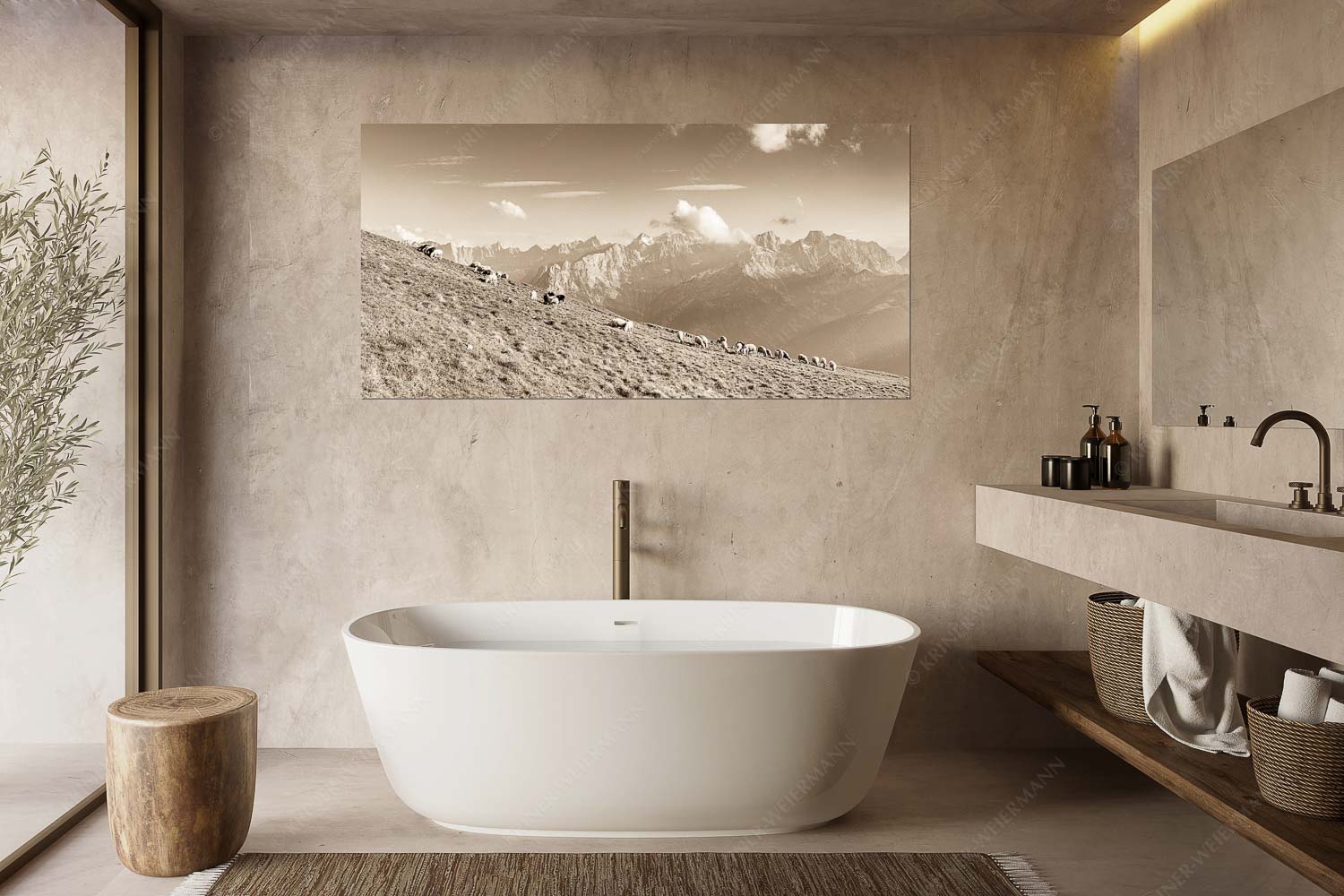 Schönste Karwendelweiden – Größe ca. 180x90cm, Seitenverhältnis 2:1 — Schafe im Karwendel Bergschafe am Schafreiter mit Blick zum Karwendelhauptkamm - Schönste Karwendelweiden - Größe ca. 180x90cm, Seitenverhältnis 2:1 - Schafe im Karwendel - weitere Infos unter https://www.kriner-weiermann.de