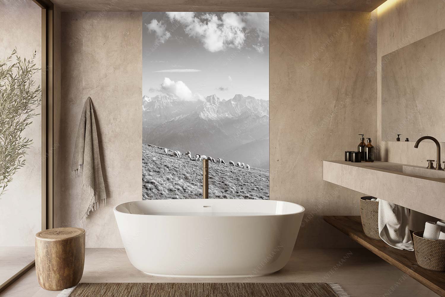 Schönste Karwendelweiden – Größe ca. 160x240cm, Seitenverhältnis 2:3 — Schafe im Karwendel Bergschafe am Schafreiter mit Blick zum Karwendelhauptkamm - Schönste Karwendelweiden - Größe ca. 160x240cm, Seitenverhältnis 2:3 - Schafe im Karwendel - weitere Infos unter https://www.kriner-weiermann.de