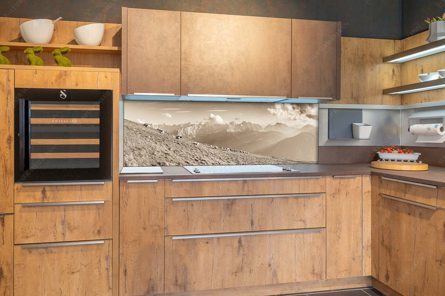 Schönste Karwendelweiden – Größe ca. 180x60cm, Seitenverhältnis 3:1 — Schafe im Karwendel Bergschafe am Schafreiter mit Blick zum Karwendelhauptkamm - Schönste Karwendelweiden - Größe ca. 180x60cm, Seitenverhältnis 3:1 - Schafe im Karwendel - weitere Infos unter https://www.kriner-weiermann.de