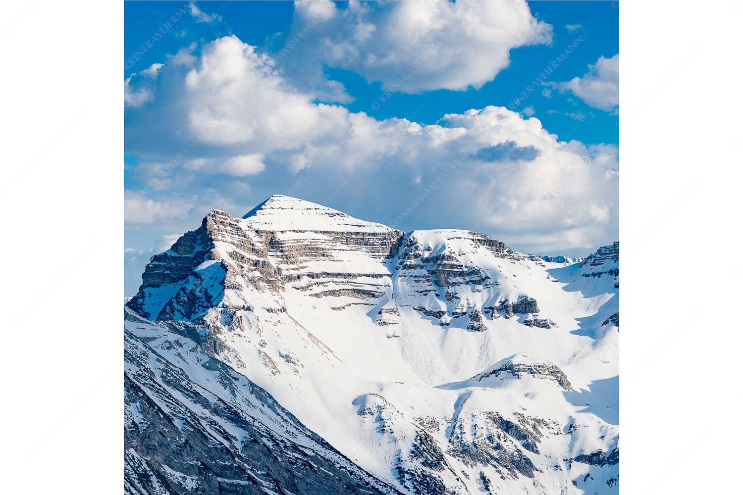 Soiernkessel – Seitenverhältnis 1:1 — Soiernspitze im Winter Blick zur Soiern- und Reissende Lahnspitze im Winter