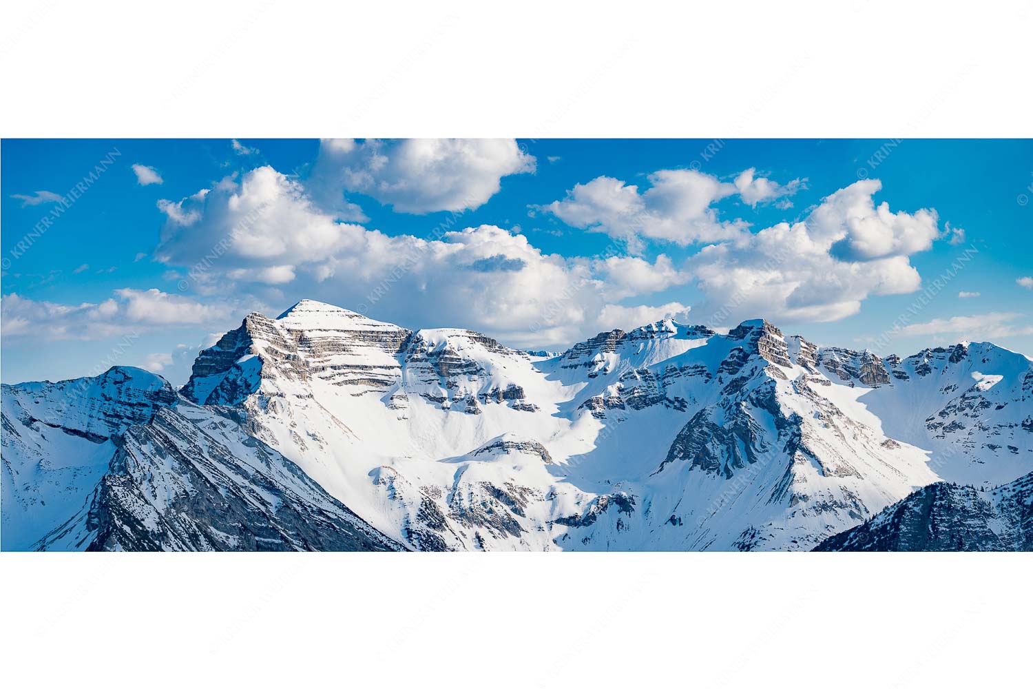 Blick zur Soiern- und Reissende Lahnspitze im Winter - Soiernkessel - Seitenverhältnis 2,5:1 - Soiernspitze im Winter - weitere Infos unter https://www.kriner-weiermann.de