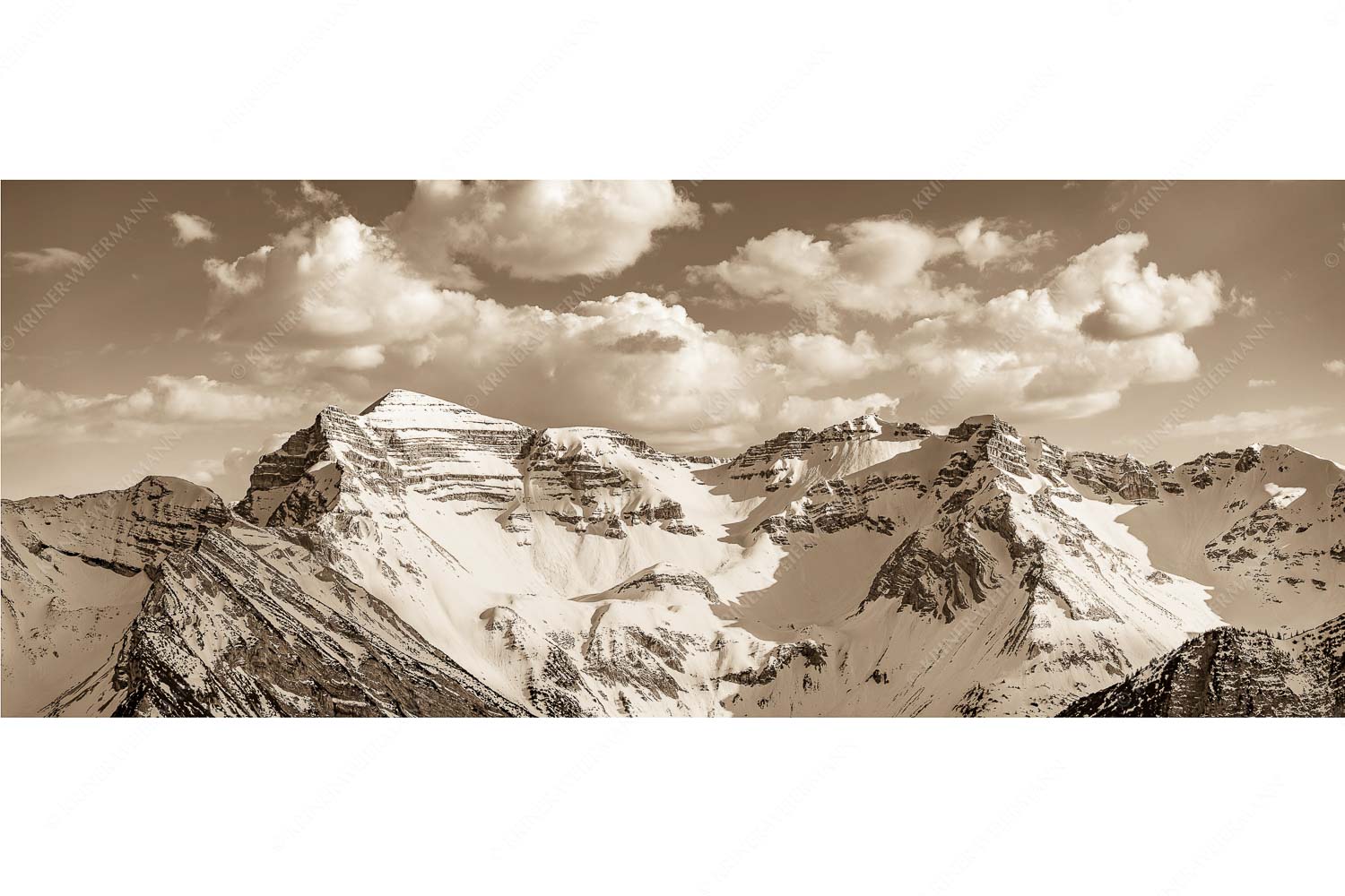 Soiernkessel – Seitenverhältnis 2,5:1 — Soiernspitze im Winter Blick zur Soiern- und Reissende Lahnspitze im Winter
