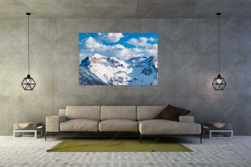 Blick zur Soiern- und Reissende Lahnspitze im Winter - Soiernkessel - Größe ca. 180x120cm, Seitenverhältnis 3:2 - Soiernspitze im Winter - weitere Infos unter https://www.kriner-weiermann.de