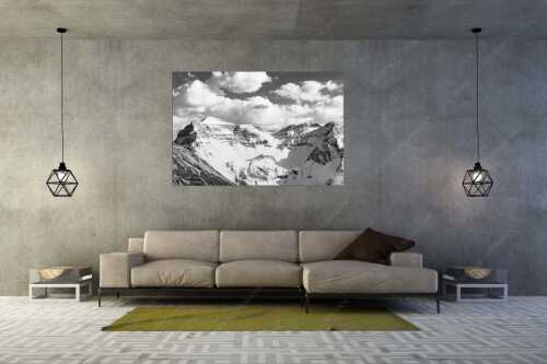 Blick zur Soiern- und Reissende Lahnspitze im Winter - Soiernkessel - Größe ca. 180x120cm, Seitenverhältnis 3:2 - Soiernspitze im Winter - weitere Infos unter https://www.kriner-weiermann.de