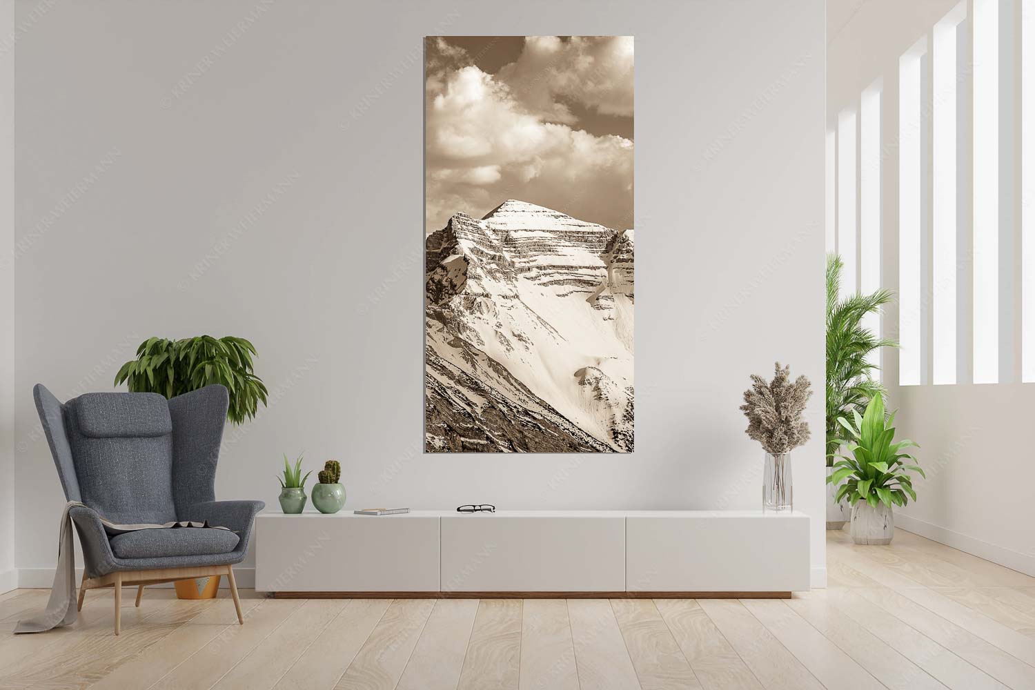 Soiernkessel – Größe ca. 90x180cm, Seitenverhältnis 1:2 — Soiernspitze im Winter Blick zur Soiern- und Reissende Lahnspitze im Winter - Soiernkessel - Größe ca. 90x180cm, Seitenverhältnis 1:2 - Soiernspitze im Winter - weitere Infos unter https://www.kriner-weiermann.de