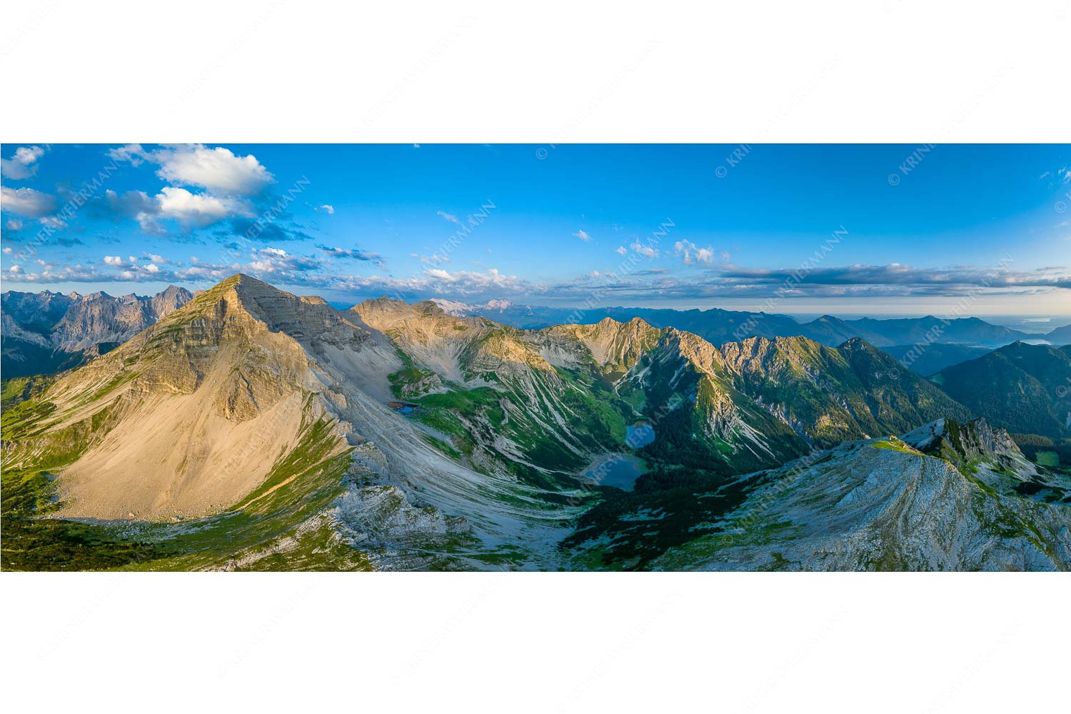 Soiernwasser – Seitenverhältnis 2,5:1 — Soiernspitze und Soiernseen Blick auf Soiernspitze, die Soiernlache und die beiden Soiernseen